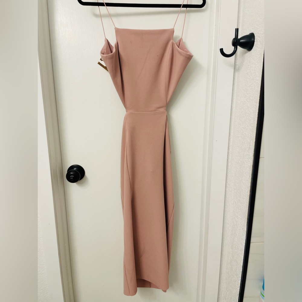 Elliatt Pink Cold Shoulder Sheath Dress for Wedding